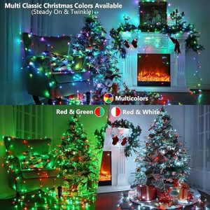 33ft RGB Remote Christmas Lights with Adjustable Modes 2