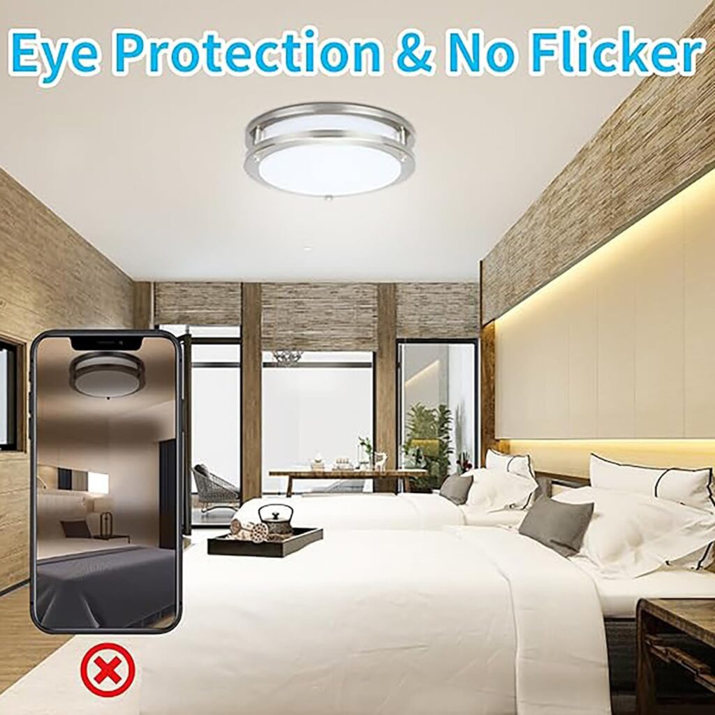 Adjustable Brightness Flush Mount LED Light 5
