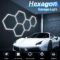 Adjustable Honeycomb LED Light Hexagon Pattern Lighting 2