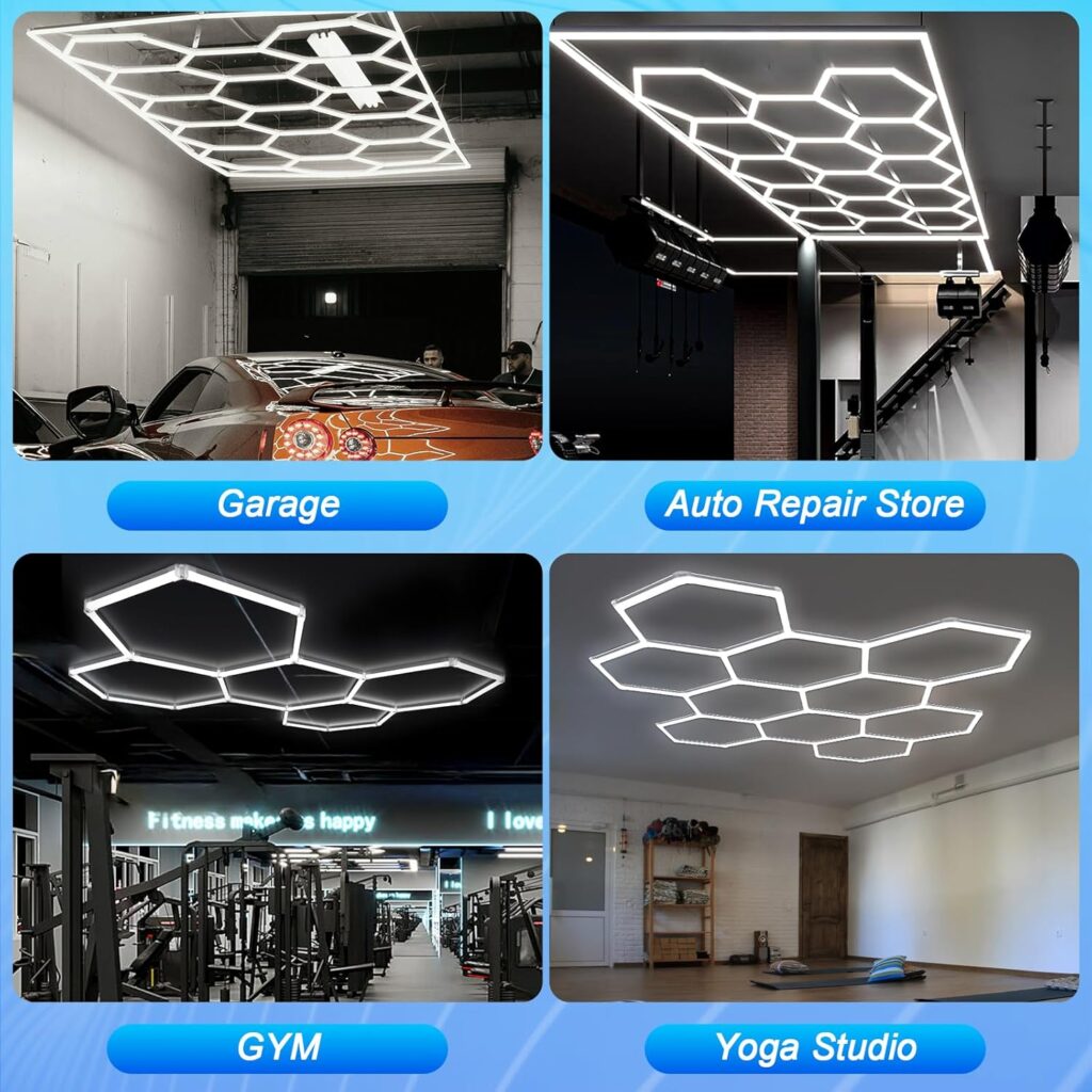 Adjustable Honeycomb LED Light Hexagon Pattern Lighting 4