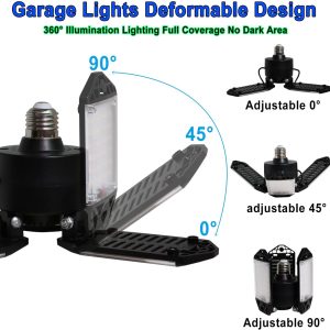 Adjustable LED Light Panels for Attic and Workshop adjustable