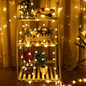 Battery Operated LED Globe String Lights Remote Fairy Lights decor