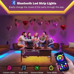 Bluetooth Controlled RGB Led Strip Lights 1