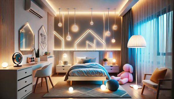 Bright LED Light Ideas for Kids Rooms