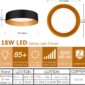 Contemporary LED Ceiling Fixture Sleek Look 3