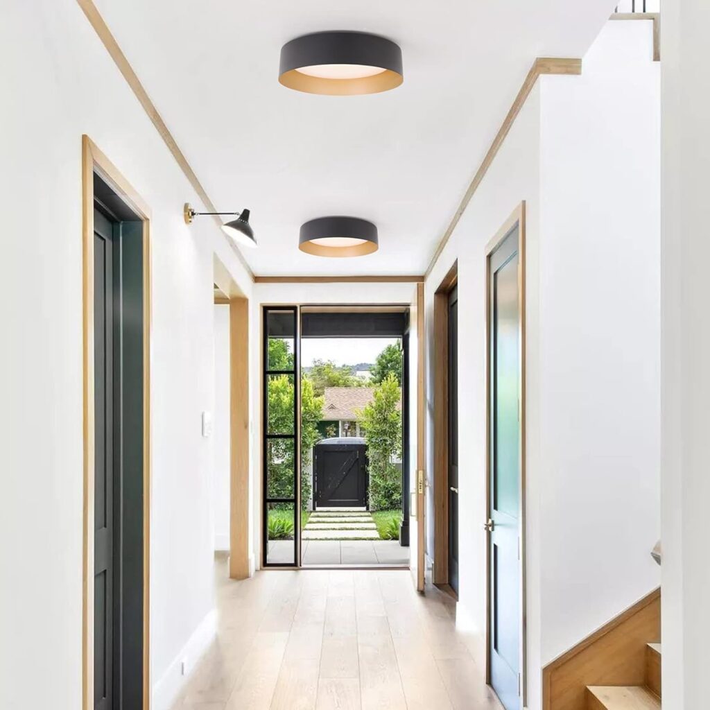Contemporary LED Ceiling Fixture Sleek Look 5
