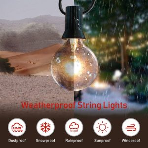 G40 Bulbs String Lights for Outdoor Decor 1