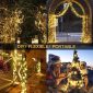 LED Outdoor String Lights Warm White Fairy Lights with Remote flexible