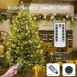 LED Outdoor String Lights Warm White Fairy Lights with Remote modes