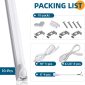 LED Shop Light with Built in On and Off Switch 6k 8FT packing list