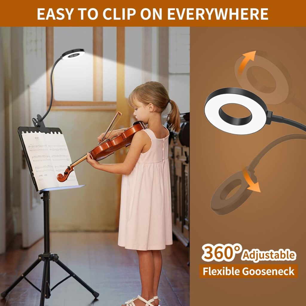 Portable LED Reading Light Clamp Versatile Efficient 5