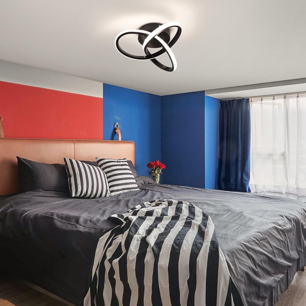 Semi Flush Mount Lamp for Stylish Interiors bedroom