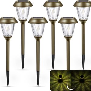 Solar Garden Lights IP65 Waterproof Landscape Fixtures for Outdoor Use