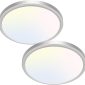 Super Thin LED Flush Mount Ceiling Light brushed nickel