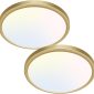 Super Thin LED Flush Mount Ceiling Light gold