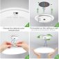 Super Thin LED Flush Mount Ceiling Light white 4pack installation