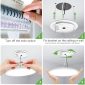 Super Thin LED Flush Mount Ceiling Light white 6pack installation